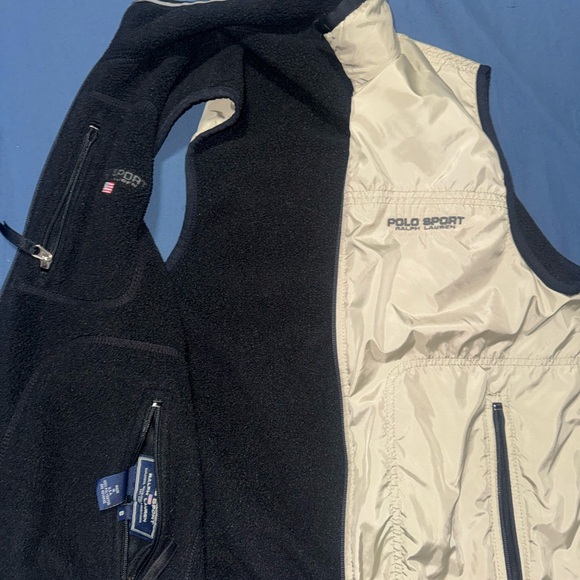 VINTAGE Polo by Ralph Lauren Men's Beige Vest - Picture 2 of 4